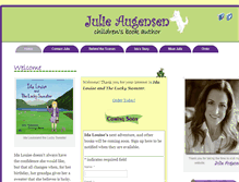 Tablet Screenshot of julieaugensen.com